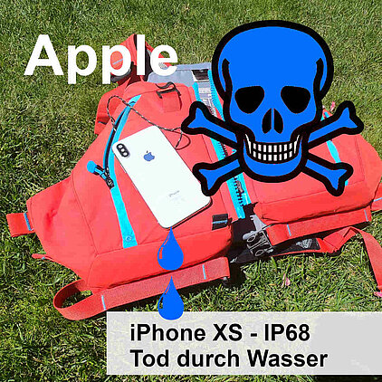 Wasserschaden Apple iPhone XS nach Reparatur durch Apple