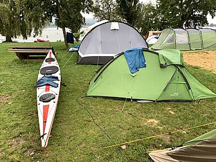Erfahrungstest Semi-Geodät Zelt für Kajak- / Paddeltouren - Vango Mirage Pro 200 - Bild 8